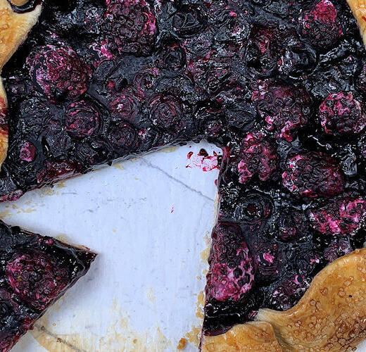 Black and Blueberry Galette