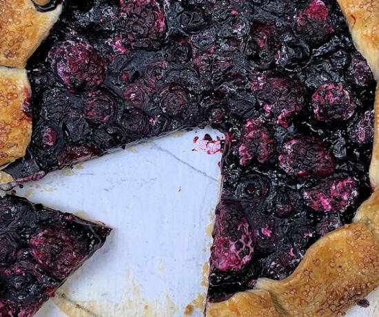 Black and Blueberry Galette