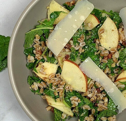 Farro, Baby Kale and Apple Salad