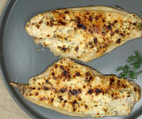 Catfish with Parmesan and Herbs Crust