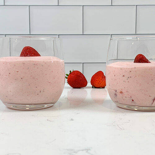 Strawberry Mousse for Two