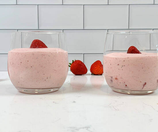 Strawberry Mousse for Two