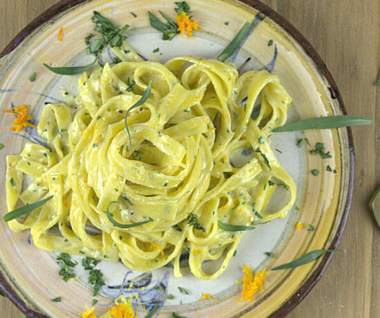 Creamy Pasta with Citrus and Tarragon