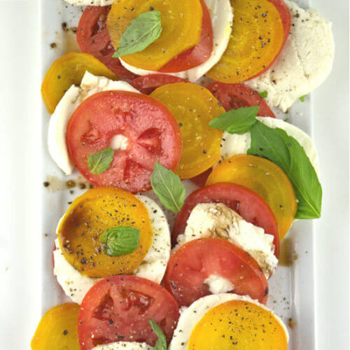 Caprese Salad with Yellow Beets – A Gourmet Food Blog