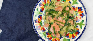 Salmon Asparagus & Spinach Pappardelle