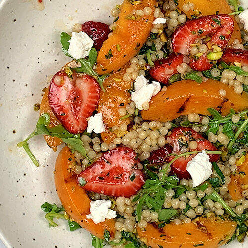 Grilled Apricot Couscous Salad