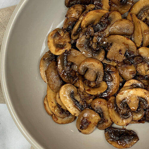 Sauteed Mushrooms with Shallot & Lemon Juice