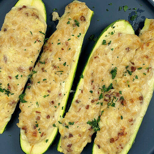 Egg-free Zucchini Carbonara