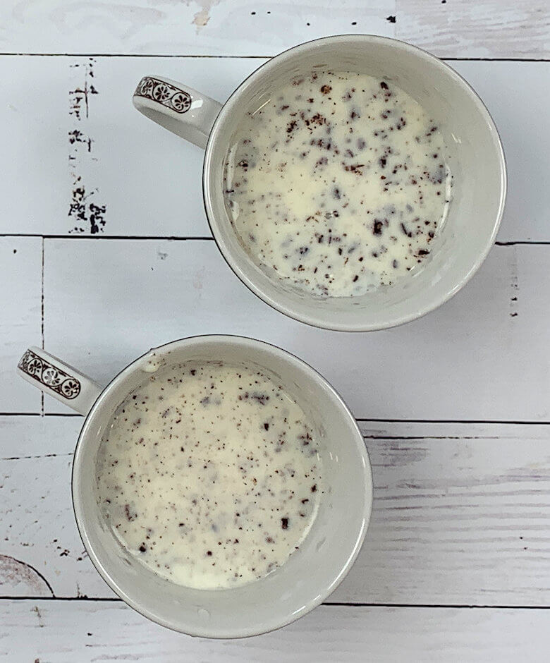 Stracciatella Panna Cotta in cups