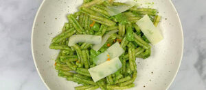 Pasta with Orange Pistachio Pesto