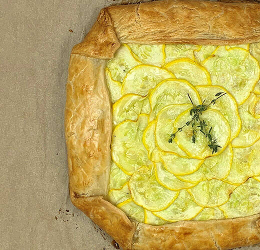 Corn and Summer Squash Galette