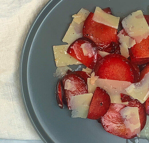 Plum and Pecorino Salad