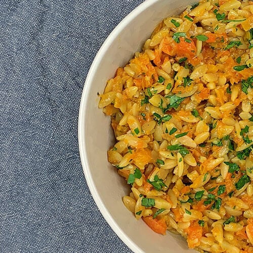 Carrot & Pepper Orzo