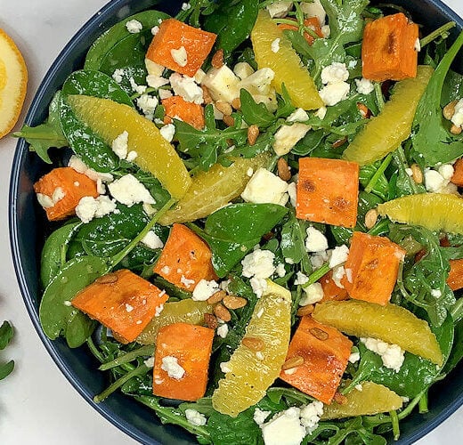 Roasted Sweet Potato and Orange Salad