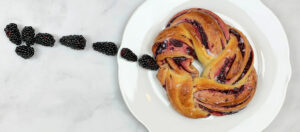 Blackberry Babka Wreath for Two